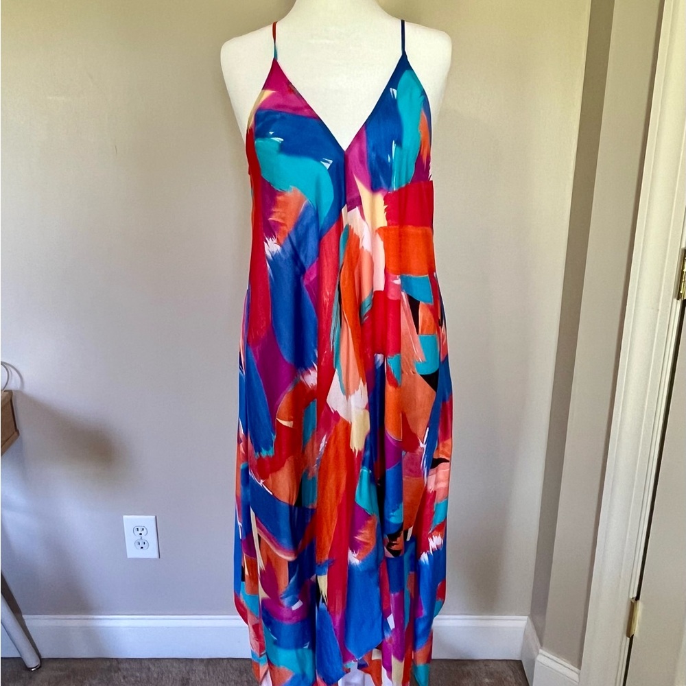 Vibrant Multicolor Maxi Dress